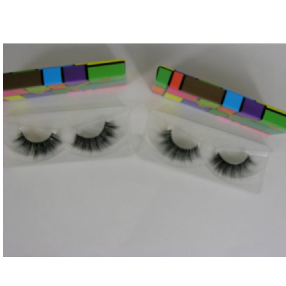 2 PAIRS! Handmade 100% Real Mink 3D Eyelashes (22) - Picture 3 of 5